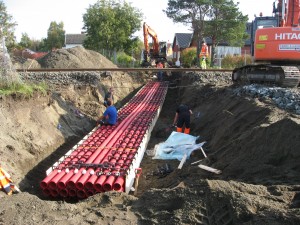 NTEs kabelkryssing i OPI-kanal for 132 kV, 22 kV og kommunikasjon på Stjørdal